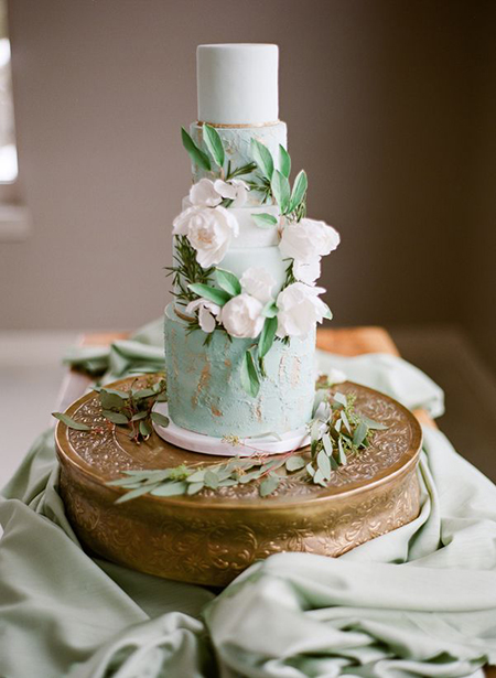 wedding cake vert pale