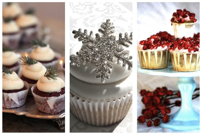 cupcakes mariage d'hiver