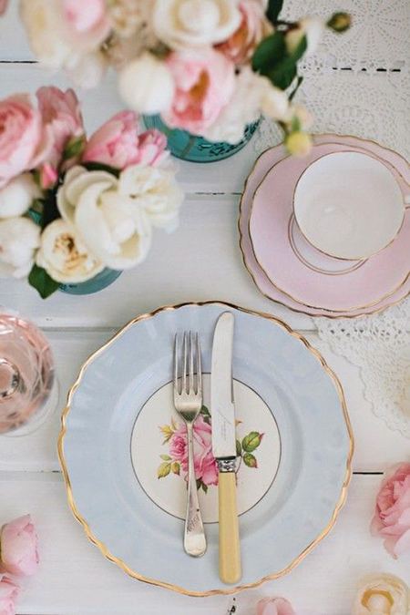 décoration de table pastel pour mariage